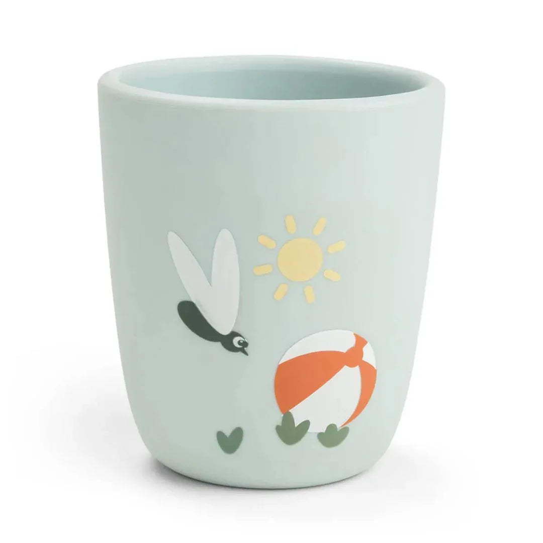 Done by Deer® Mini silikonski lonček Playground Blue Done by Deer