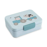 Done by Deer® Dječja posuda za ručak s pregradom Tiny farm Blue