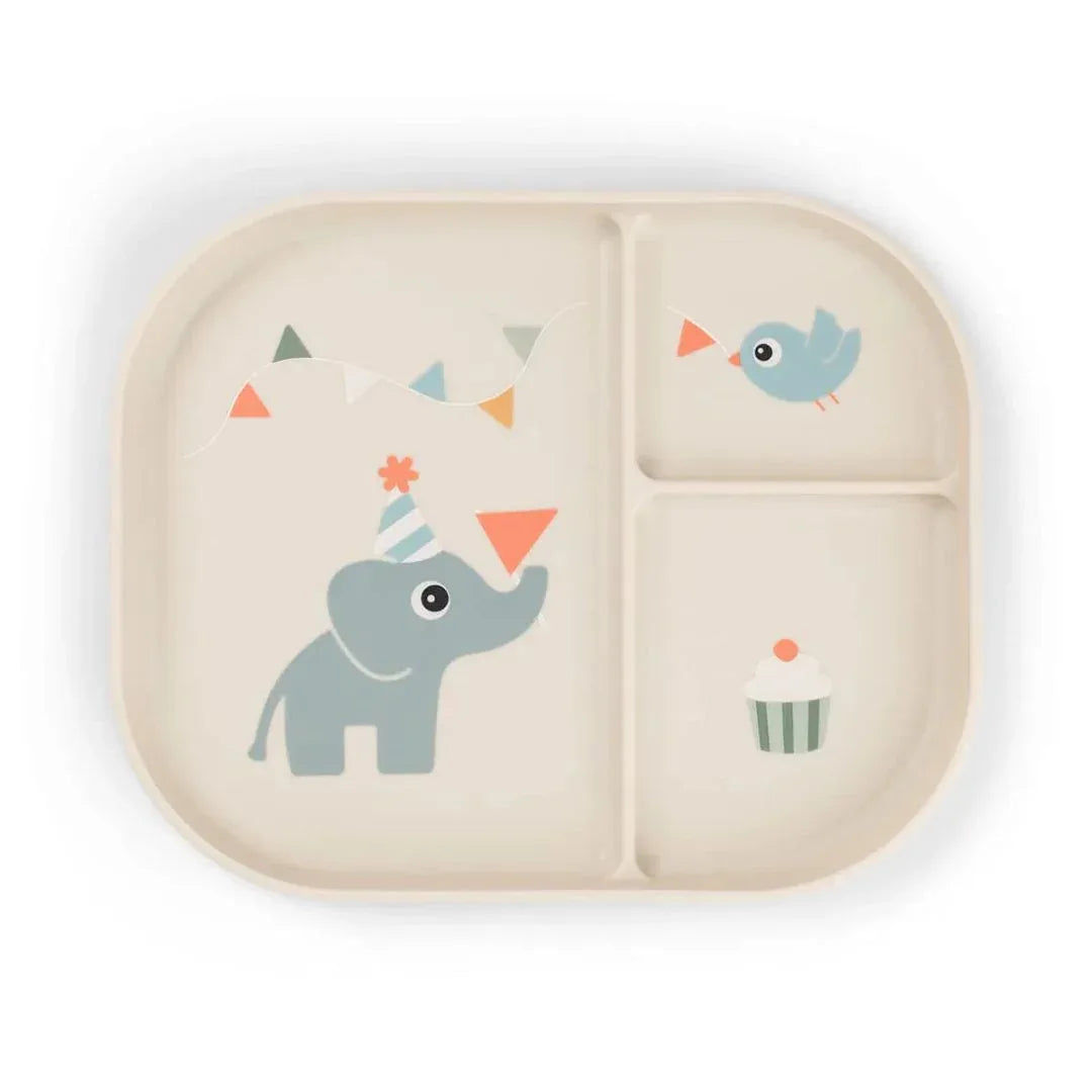 Done by Deer® Otroški deljeni krožnik Celebration Sand Done by Deer