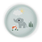 Done by Deer® Otroški krožnik Stick&Stay Playground Blue Done by Deer