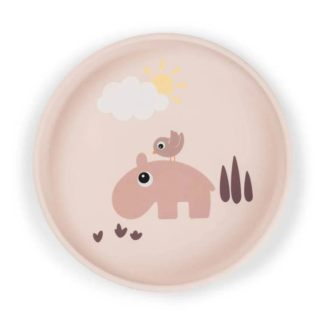 Done by Deer® Otroški krožnik Stick&Stay Playground Powder Done by Deer