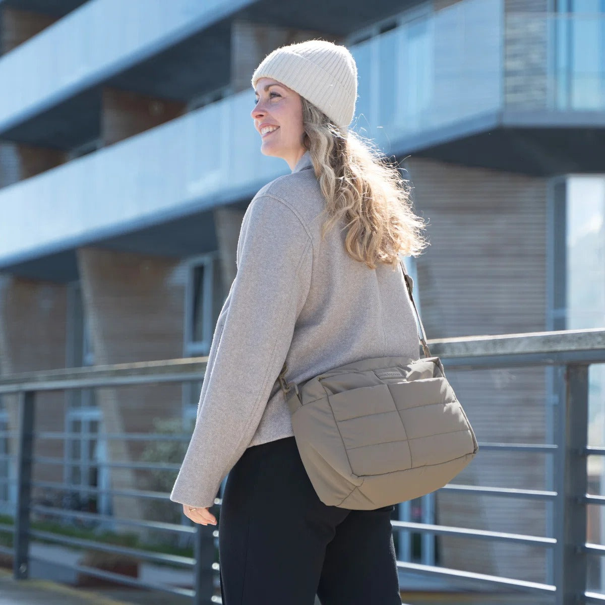 Done by Deer® Sac matelassé pour poussette Taupe – slika 8