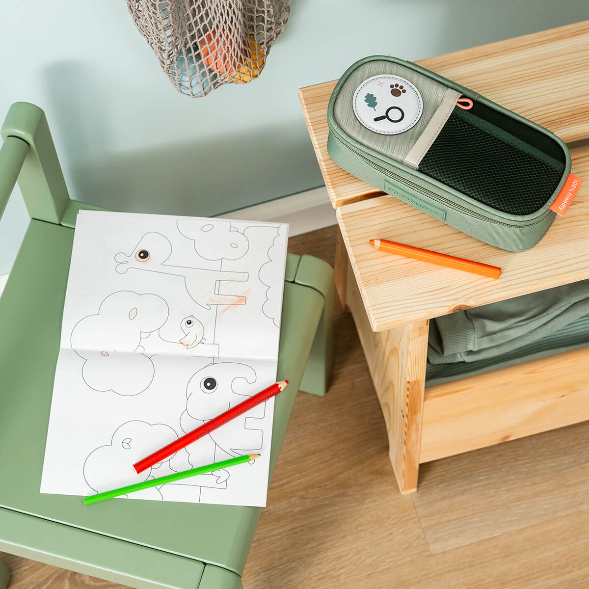 Done by Deer® Presnica Tiny trails Green Done by Deer