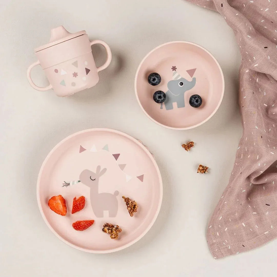 Done by Deer® Prvi jedilni set Foodie Celebration Powder Done by Deer