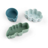 Done by Deer® Set 3 silikonskih modelčkov Happy clouds Blue