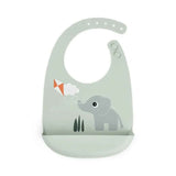 Done by Deer® Silicone bib Playground Green