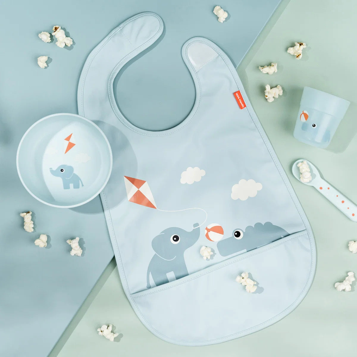 Done by Deer® Slinček z ježkom Playground Blue 2 kos – slika 4