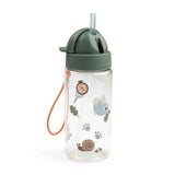 Done by Deer® Bočica sa slamkom Tiny trails Green 350 ml