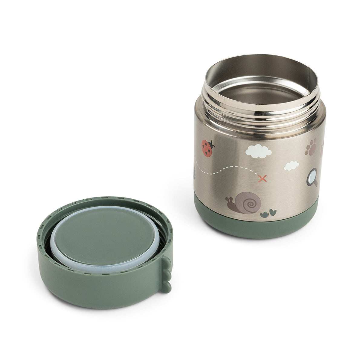 Done by Deer® Termo posodica za hrano 300ml Tiny trails Green Done by Deer
