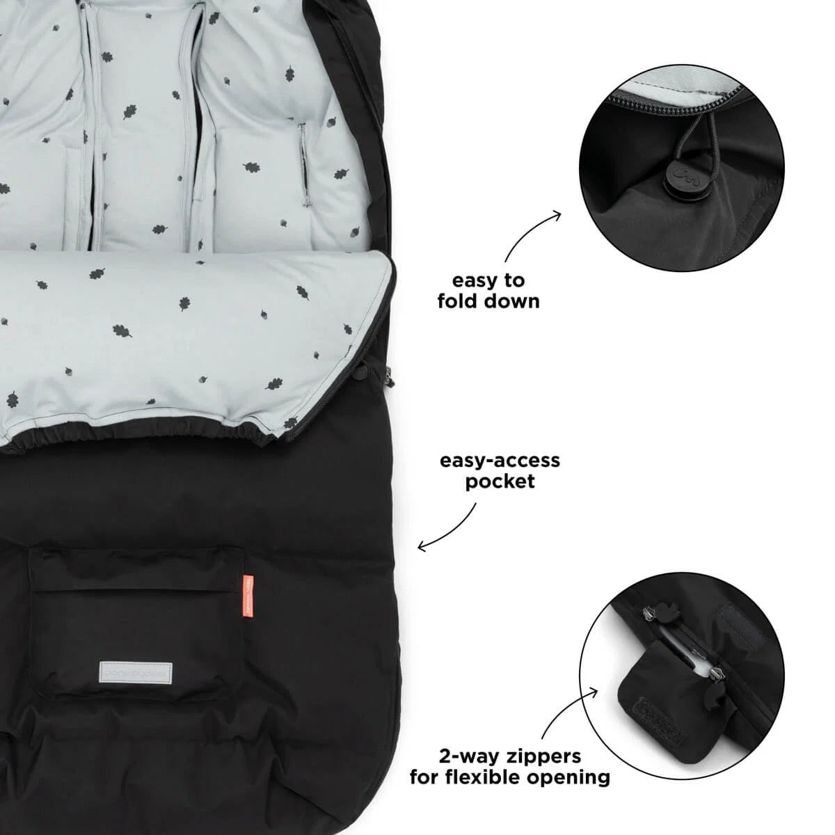 Done by Deer® Chancelière Black – slika 8