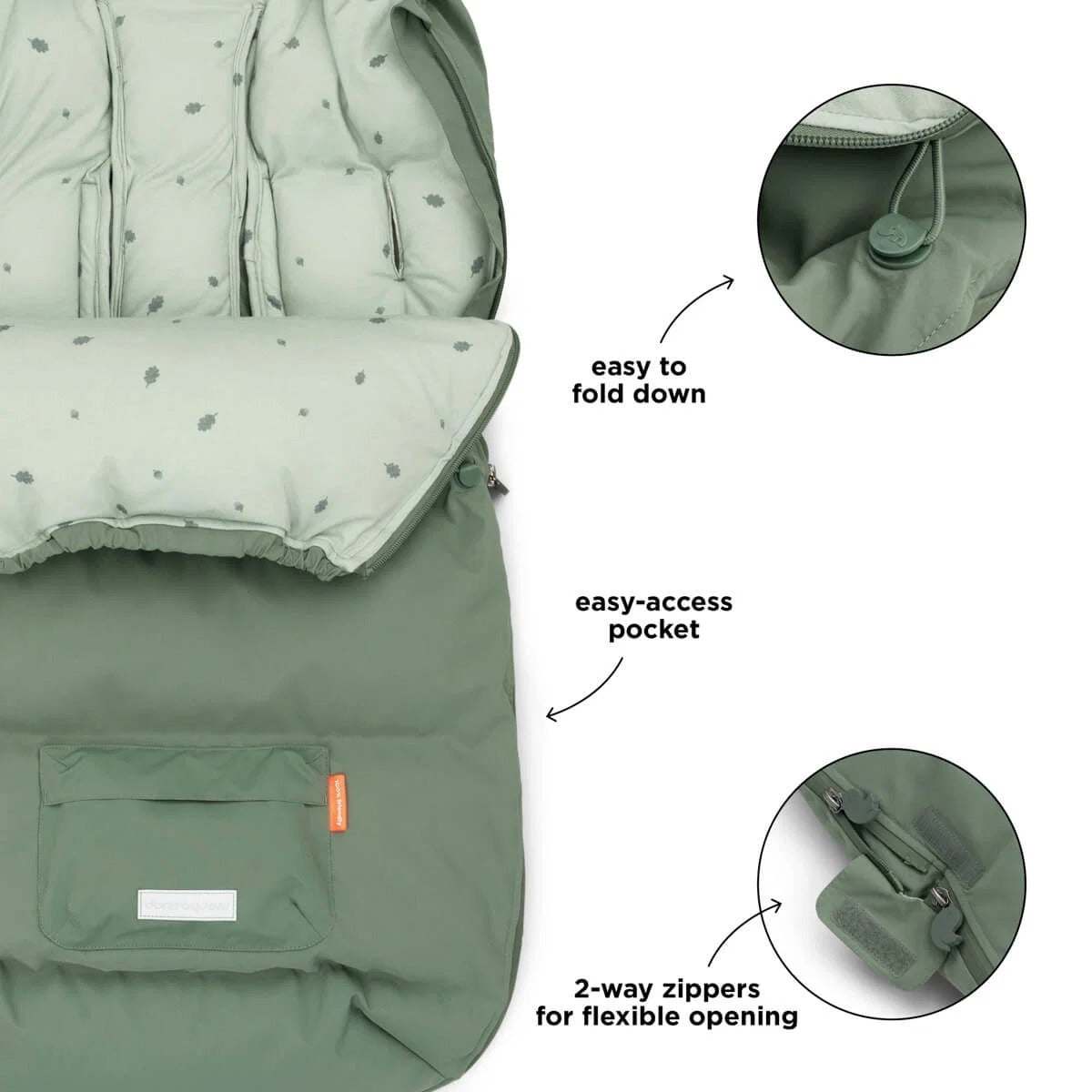 Done by Deer® Chancelière Green – slika 8