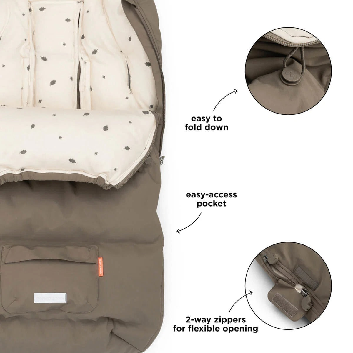 Done by Deer® Chancelière Taupe – slika 7