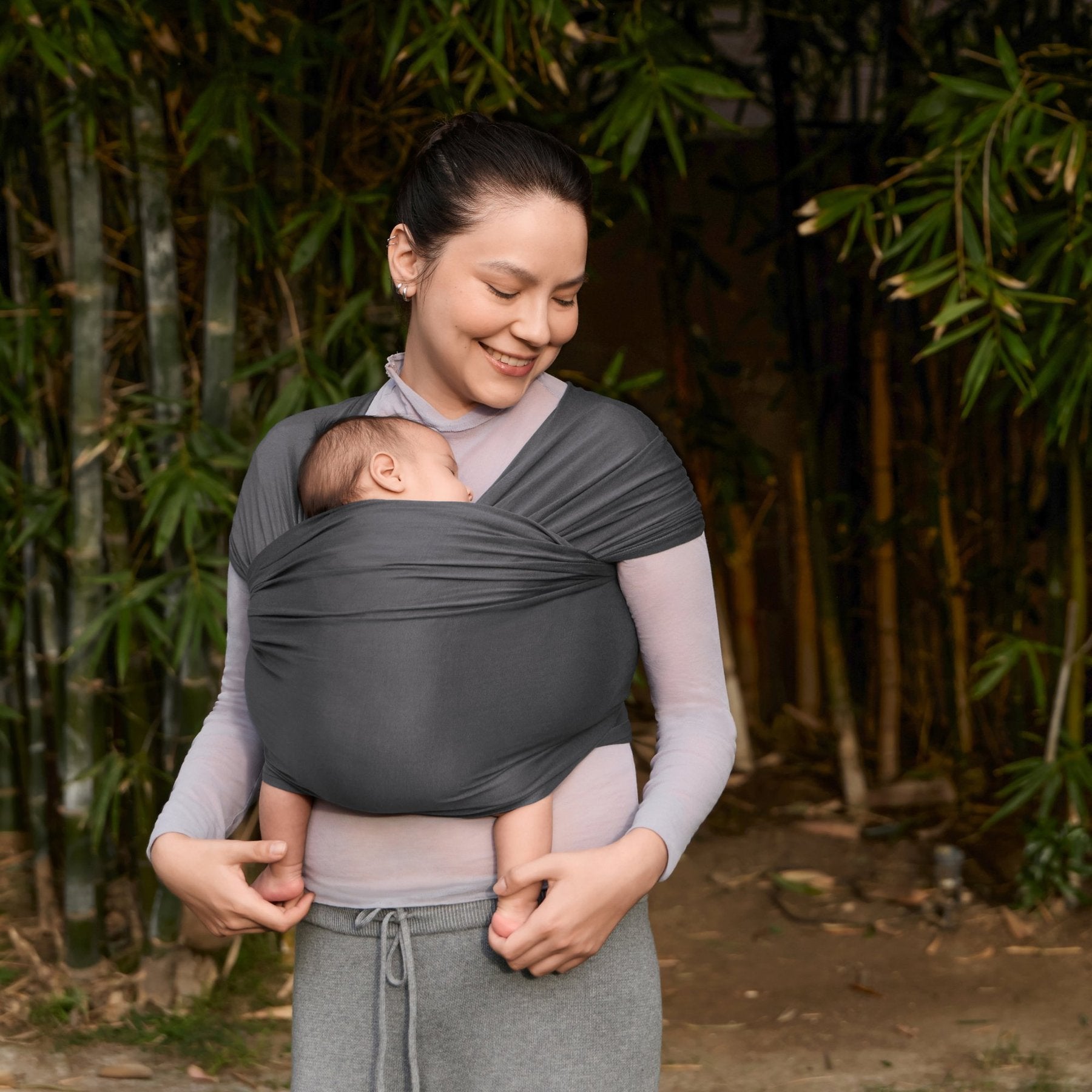 Ergobaby® Nosiljka Aura Wrap Sustainable Knit Soft Black