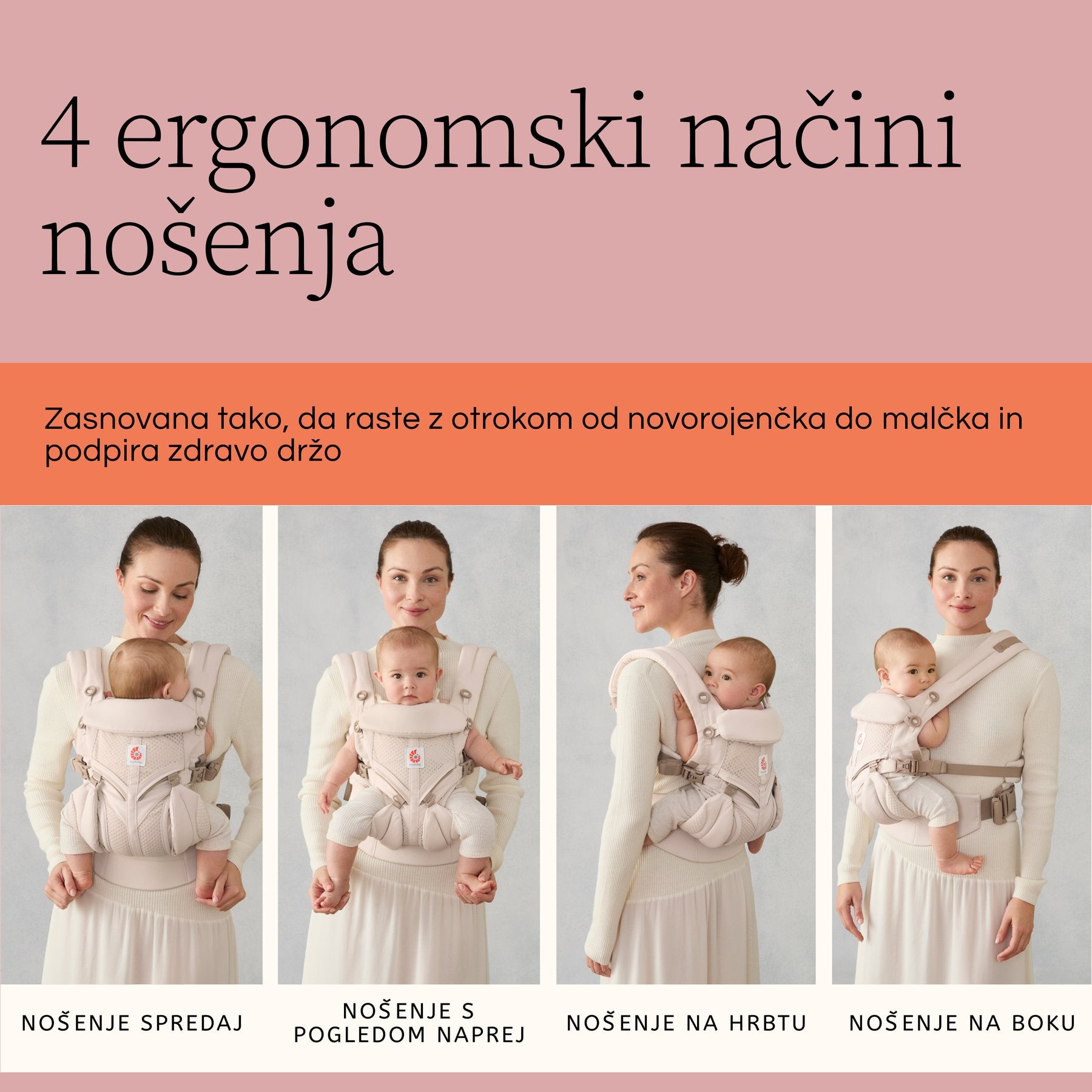 Ergobaby® Nosiljka Omni Classic Mesh Soft Olive