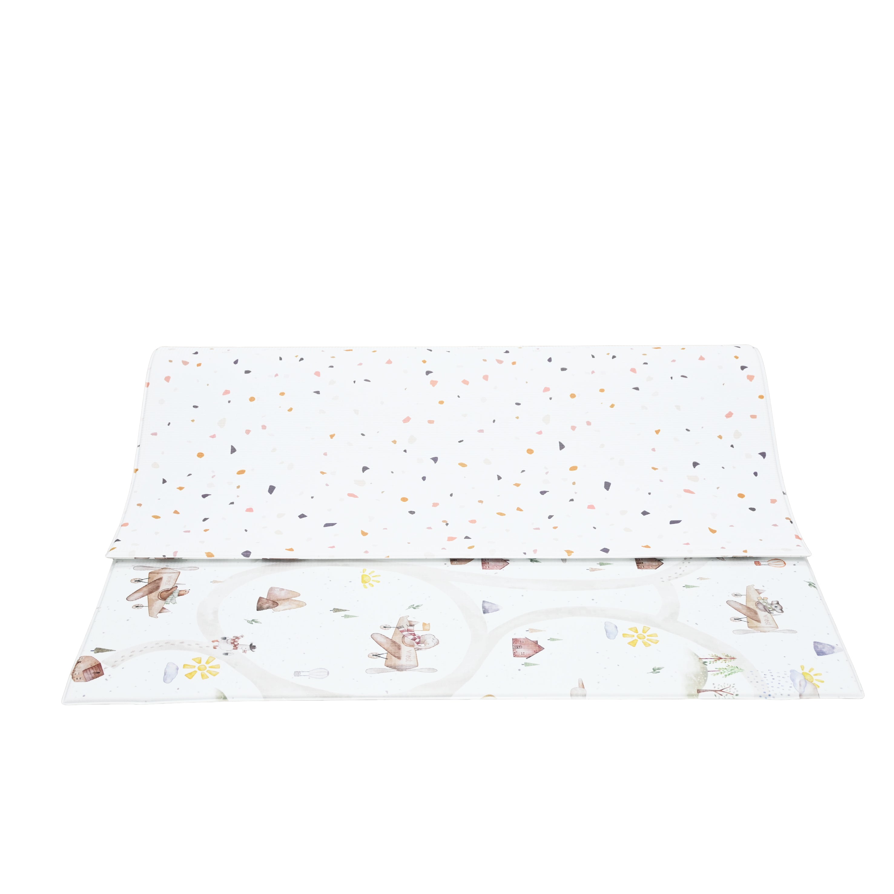 Evibell® Double-sided TPU Foam Play Mat 140x200 Terrazzo/Wanderlust