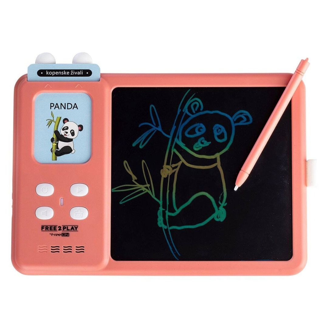 Free2Play® Interactive LCD Tablet with Cards 2in1 Pink – slika 6