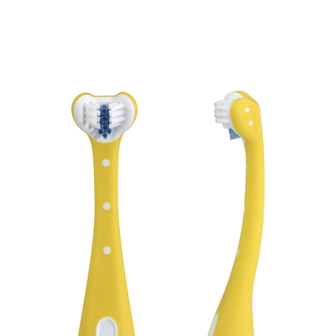 Fridababy® Trikotna otroška zobna ščetka - Yellow