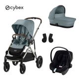 Cybex® Passeggino 3in1 Gazelle™ S + Seggiolino auto Aton B2 Stormy Blue