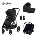 Cybex® Passeggino 3in1 Gazelle™ S + Seggiolino auto Aton B2 Moon Black