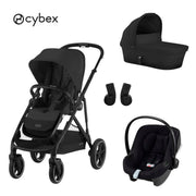 Cybex® Otroški voziček 3v1 Gazelle™ S + Avtosedež Aton B2 Moon Black Cybex