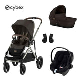 Cybex® Passeggino 3in1 Gazelle™ S + seggiolino auto Aton B2 Chocolate Brown