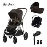 Cybex® Dječja kolica 4u1 Gazelle™ S + Autosjedalica Aton B2 + IsoFix baza One Chocolate Brown