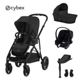 Cybex® Dječja kolica 4u1 Gazelle™ S + Autosjedalica Aton B + IsoFix baza One Moon Black