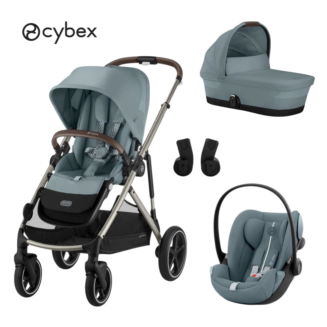 Cybex® Otroški voziček 3v1 Gazelle™ S + Avtosedež Cloud G Stormy Blue Cybex