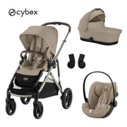Cybex® Otroški voziček 3v1 Gazelle™ S + Avtosedež Cloud G Almond Beige Cybex
