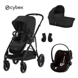Cybex® Gazelle S 3-in-1 Stroller + Cloud G i-Size Car Seat Moon Black