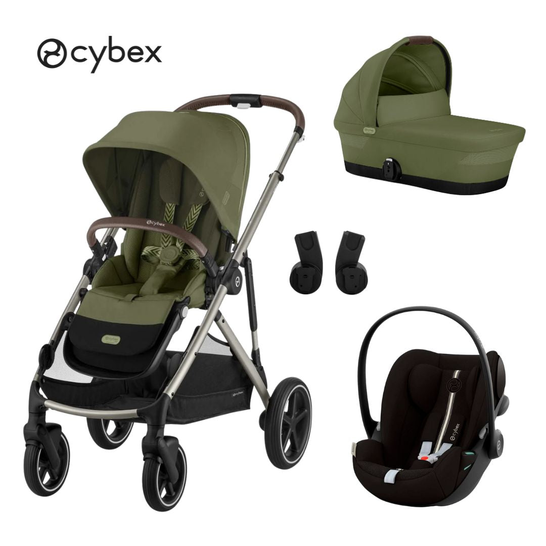 Cybex® Otroški voziček 3v1 Gazelle™ S + Avtosedež Cloud G Moss Green Cybex