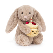 Jellycat® Plišasti zajček Bashful Beige Birthday Original
