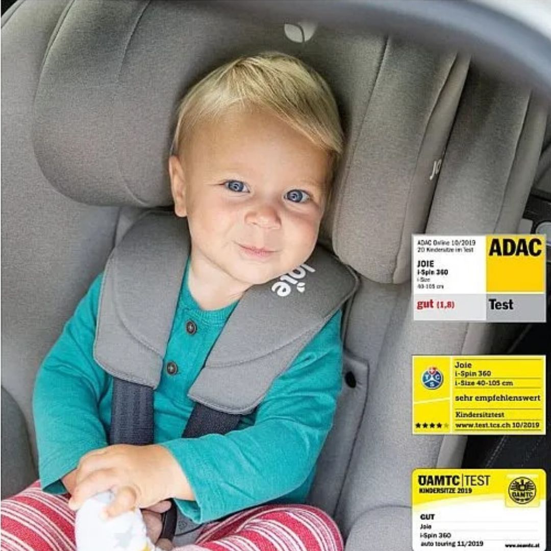 Joie® Otroški avtosedež i-Spin 360™ i-Size (40-105 cm) Grey Flannel Joie