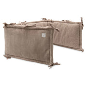 Jollein® Obroba za posteljico Cloudy Rib 180x30 Milky Coffee Jollein