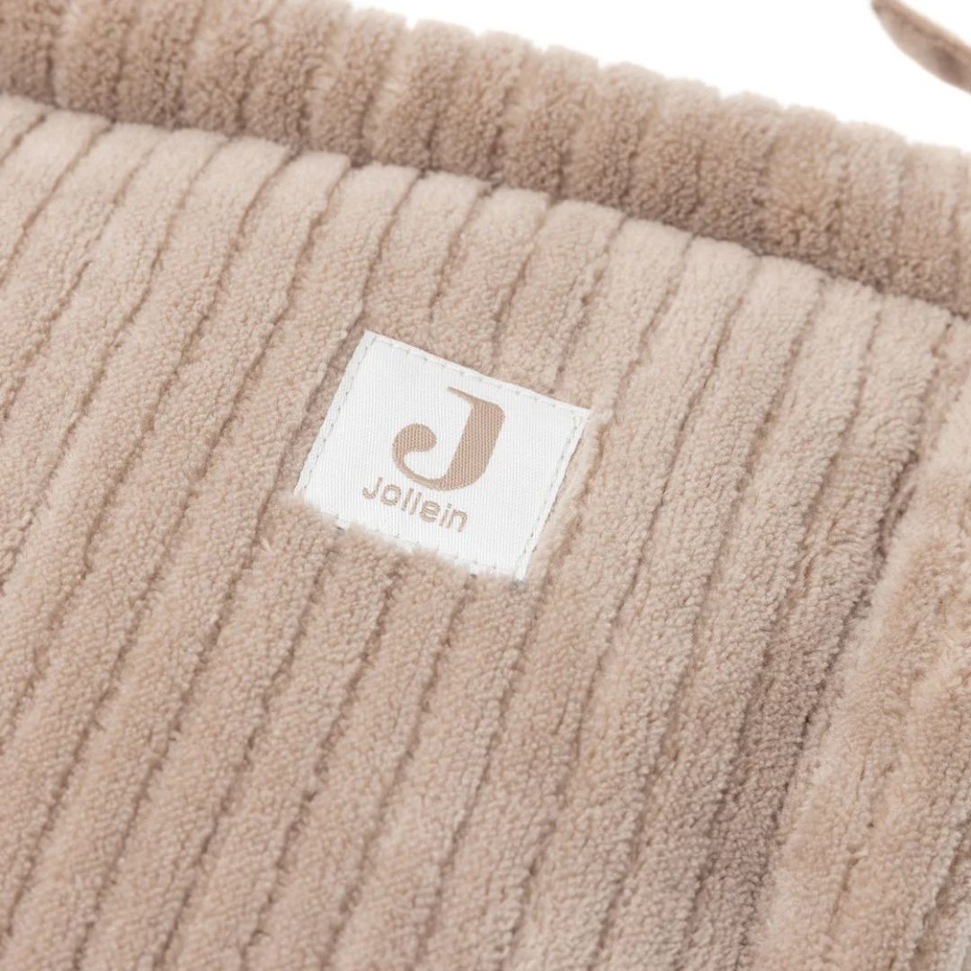 Jollein® Obroba za posteljico Cloudy Rib 180x30 Milky Coffee Jollein