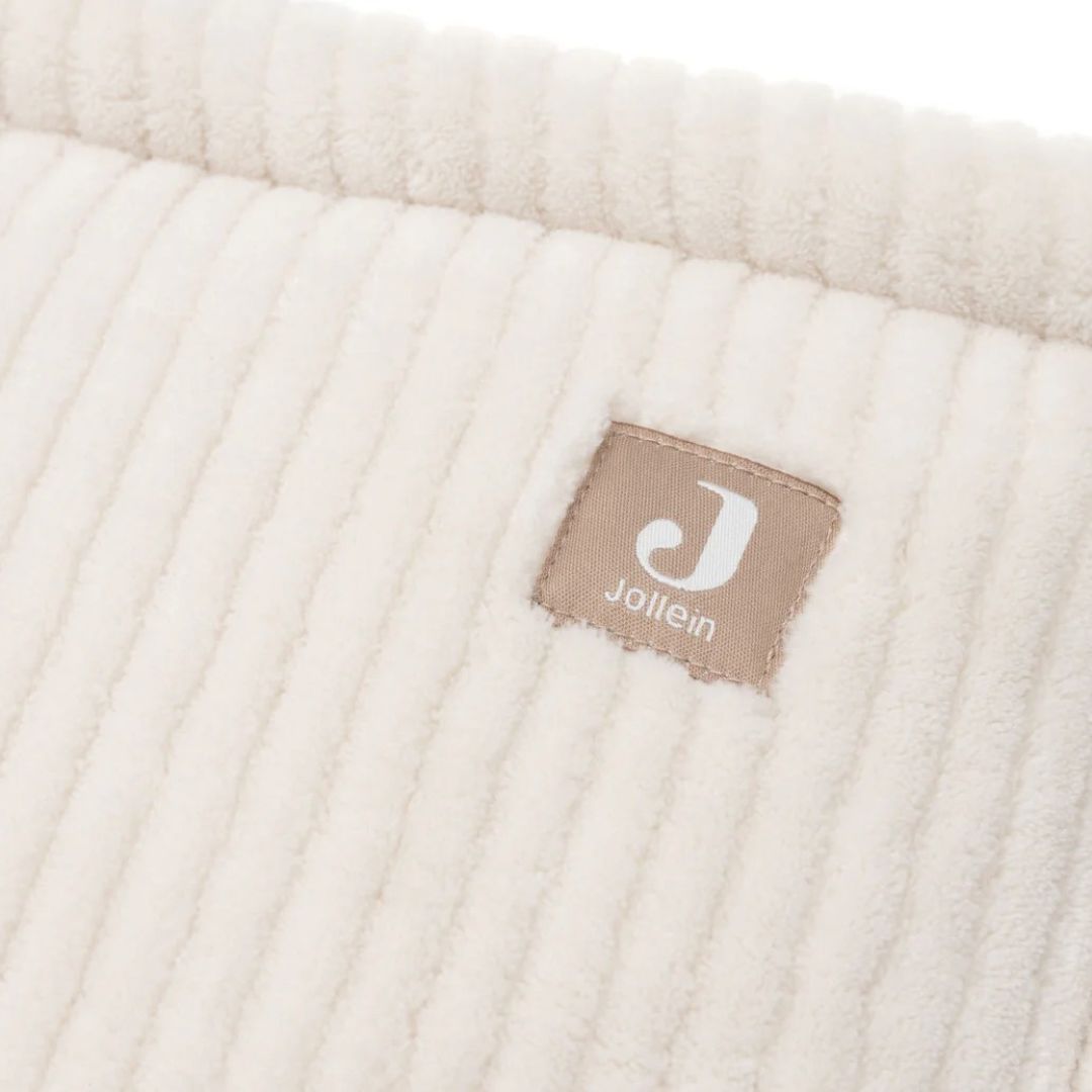 Jollein® Obroba za posteljico Cloudy Rib 180x30 Oatmeal Jollein