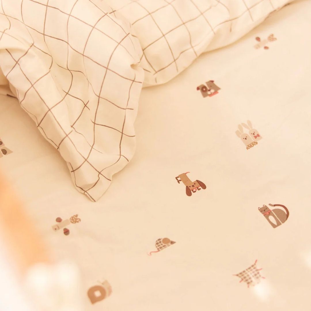 Jollein® Otroška posteljnina 140x100 Animal Friends Jollein