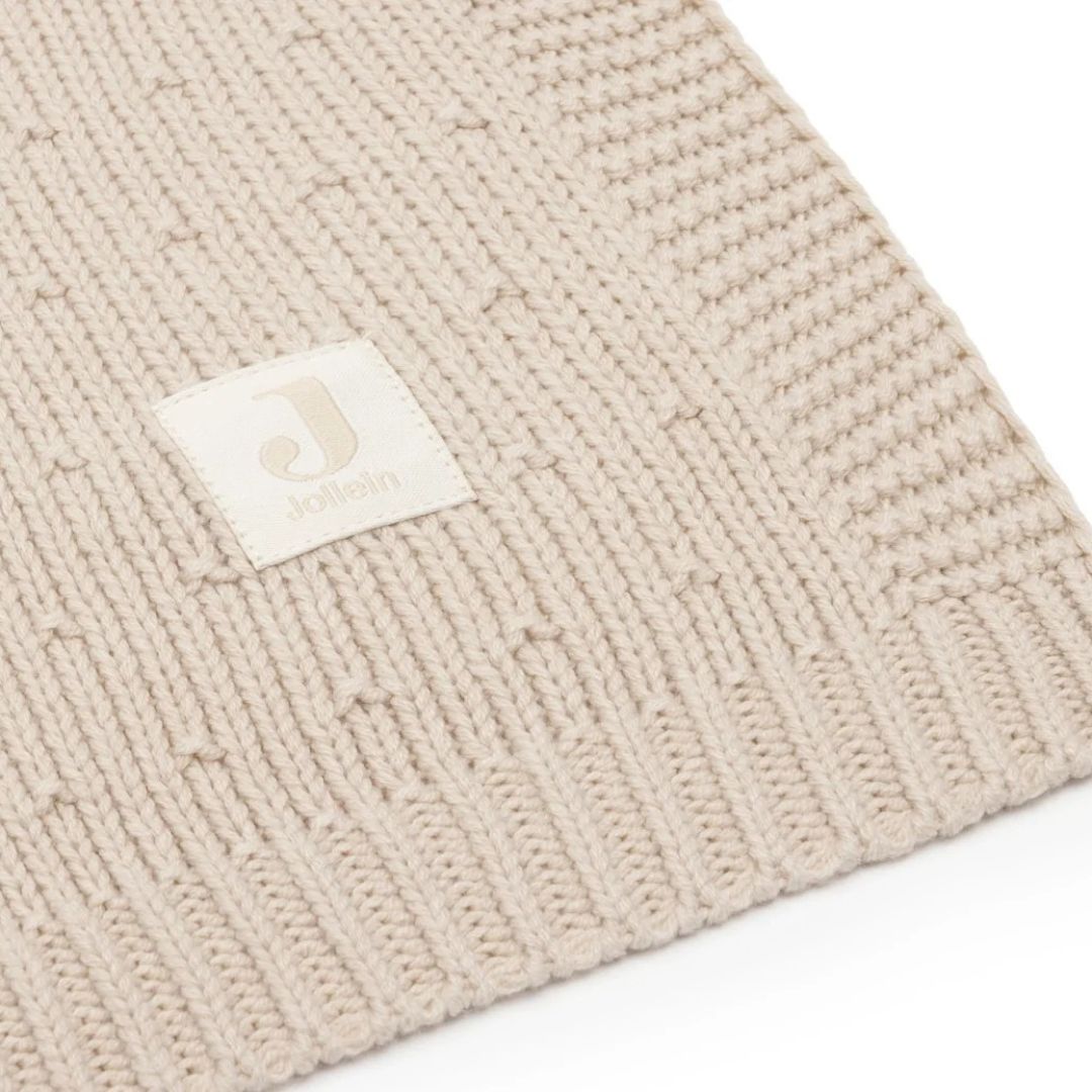 Jollein® Pamučna dekica Sprinkle Knit Sand 100x150