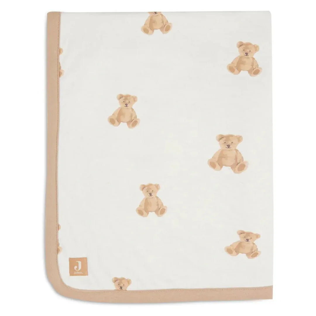 Jollein® Bombažna odejica Teddy Bear 100x150 Jollein