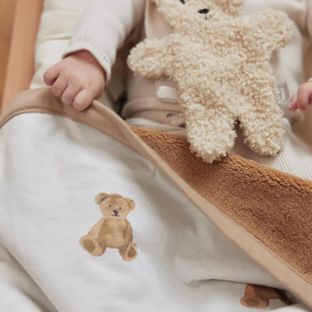 Jollein® Bombažna odejica Teddy Bear 100x150 Jollein