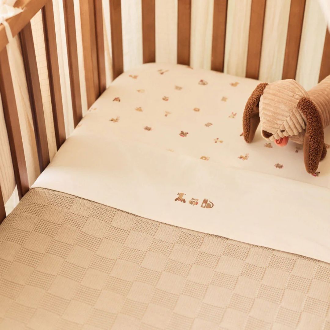 Jollein® Bombažna rjuha 60x120cm Animal Friends Jollein