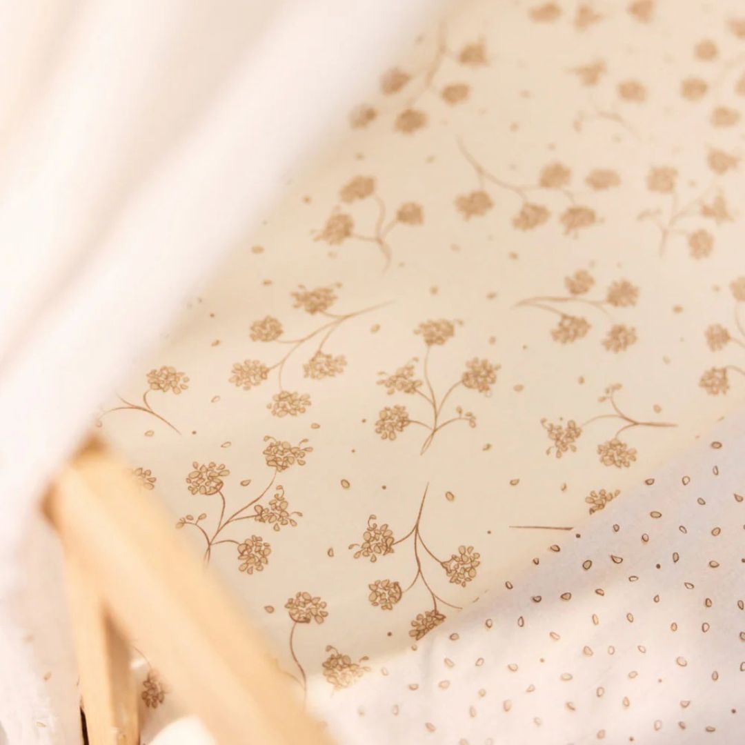 Jollein® Bombažna rjuha 60x120cm Leafy Dreams Jollein