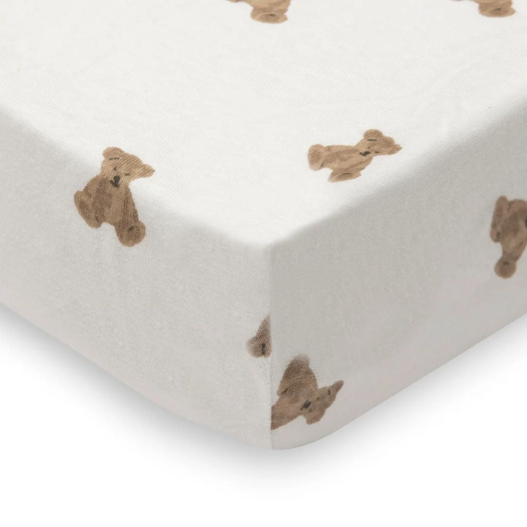 Jollein® Pamučna plahta 60x120cm Mini Teddy Bear