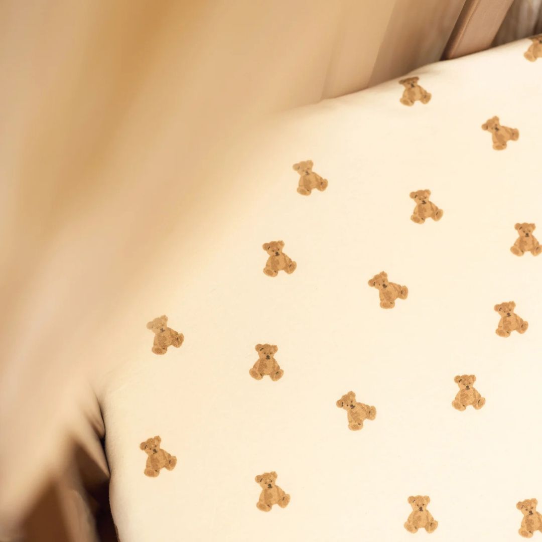 Jollein® Pamučna plahta 60x120cm Mini Teddy Bear