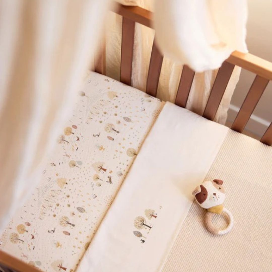 Jollein® Bombažna rjuha 60x120cm Tiny Park Jollein