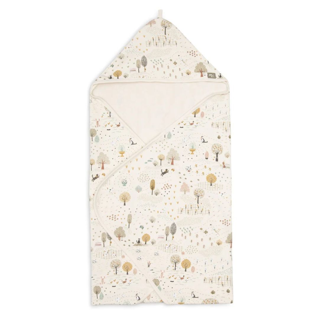 Jollein® Brisača s kapuco Tiny Park 75x75 Jollein