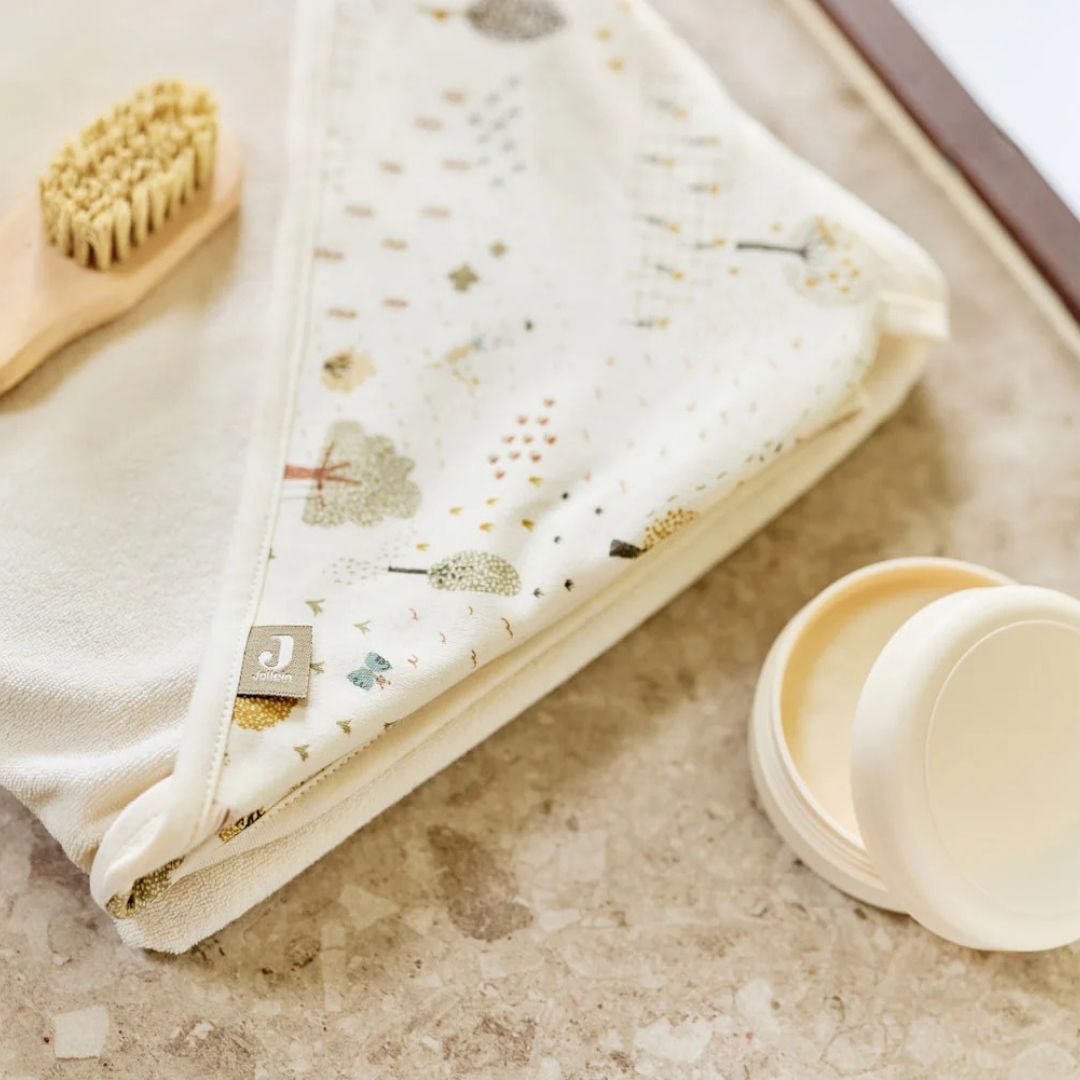 Jollein® Brisača s kapuco Tiny Park 75x75 Jollein