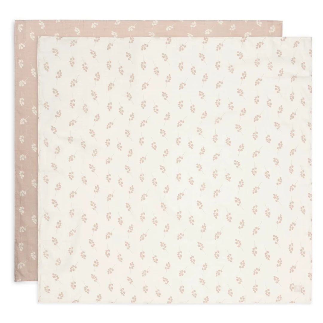 Jollein® Komplet 2 povijalnih pleničk 115x115 Twig Wild Rose