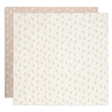 Jollein® Set di 2 fasce per neonati 115x115 Twig Wild Rose
