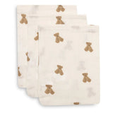 Jollein® Set di 3 salviette per il lavaggio Mini Teddy Bear 20x15